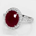 Zonder Minimumprijs - Ring - 14 karaat Witgoud, IGI 4,95 crt, Nieuw
