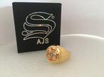 AJS - Supreme Honor Rode Kruis Ring 24kt goud verguld &, Antiek en Kunst