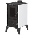Houtkachel met verwarmingsplaat - 10kW - gietijzer - wit, Ophalen of Verzenden, Nieuw