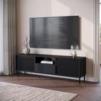 Meubella | TV-Meubel zwart 174x40x55 | hotel chique modern, Huis en Inrichting, Kasten |Televisiemeubels, Overige materialen, Verzenden