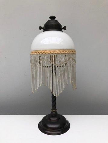 Bureaulamp - Opaline glas - Art Deco / Nouveau lamp, Antiek en Kunst