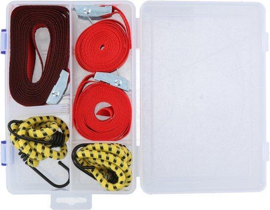 2dekans | Dunlop Set Spanbanden en Snelbinders - 5-Delig in, Auto diversen, Auto-accessoires, Ophalen of Verzenden