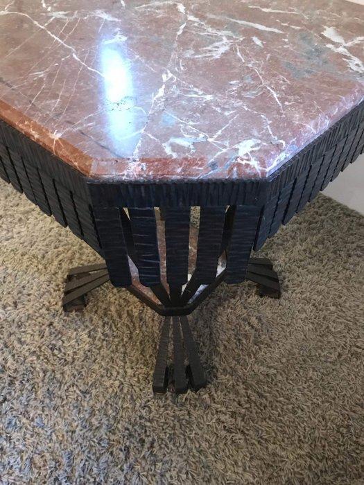 Tafel - Marmer, Smeedijzer, Antiek en Kunst, Kunst | Designobjecten