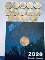 Finland, Italië. 2 Euro 2004/2023 (15 monete)  (Zonder, Postzegels en Munten