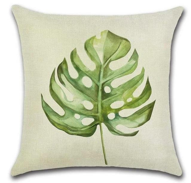 Kussenhoes Groen blad exclusief vulling veelkleurig, Maison & Meubles, Accessoires pour la Maison | Coussins, Envoi