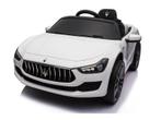 Maserati Ghibli, 12v elektrische kinderauto, rubberen banden, Ophalen of Verzenden, Nieuw