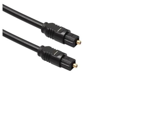 DrPhone Digitale Optische Audio Kabel - Zwart – 5 Meter, TV, Hi-fi & Vidéo, Câbles audio & Câbles de télévision, Envoi