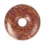 Coquina Jaspis edelstenen donut hanger Nr 4 - Ø4 cm, Handtassen en Accessoires, Verzenden, Nieuw