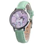 Fako® - Kinderhorloge - Eenhoorn - Unicorn - Groen, Handtassen en Accessoires, Horloges | Kinderen, Verzenden, Nieuw