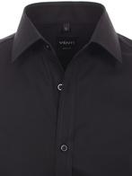Venti Overhemd Zwart Body Fit Kent Kraag 001420-800, Nieuw, Verzenden
