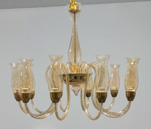 Kroonluchter - ambrato - Murano-glas, Huis en Inrichting, Overige Huis en Inrichting