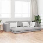 vidaXL Vloersofa Bed 2-in-1 Cloud Grijs 245x150x60.5 cm Stof, Huis en Inrichting, Verzenden, Nieuw