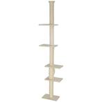 TRUUSK Krabpaal Plafondhoog 225-275 cm - Kattenboom met Plat, Verzenden, Nieuw