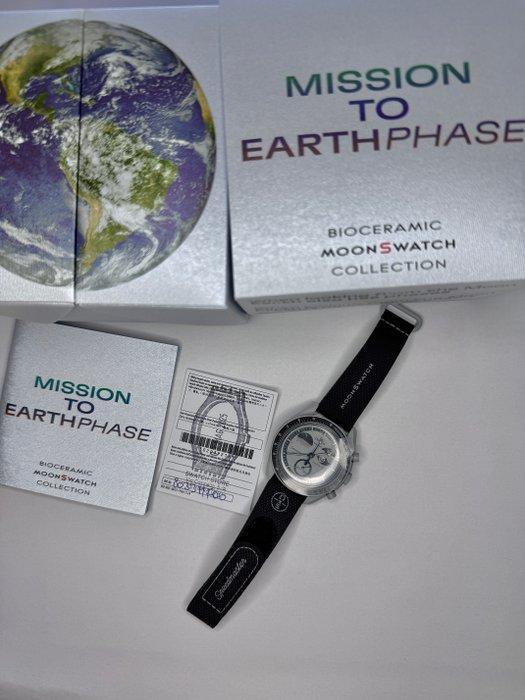 Omega x Swatch - MoonSwatch - Mission to Earthphase - Sans, Handtassen en Accessoires, Horloges | Heren