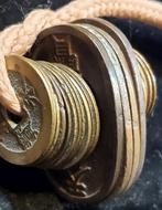 Japon. Lot of 24 coins, 18-19th centuries 10×Mom, 10×4 Mom,