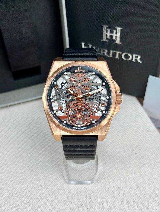 Heritor - Automatic Romero - Date - Rose Gold/Black - Sans, Handtassen en Accessoires, Horloges | Heren