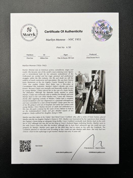 Marilyn Monroe - NYC 1955 - Photographie, Luxury Wooden, Verzamelen, Film en Tv