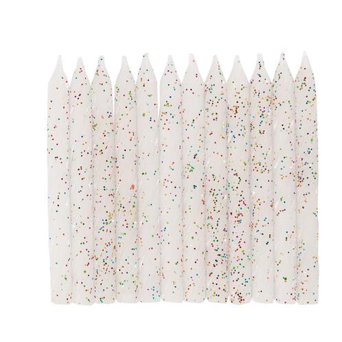 Kaarsen Glitter 7cm 24st, Hobby en Vrije tijd, Feestartikelen, Nieuw, Verzenden