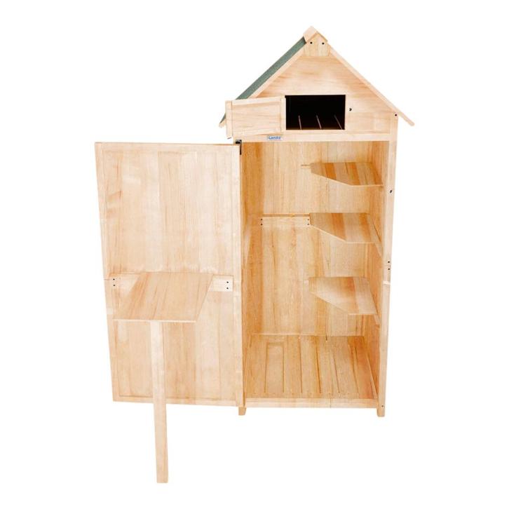 Lendo Online Tuinschuur 74,5x50x180 cm Vurenhout Naturel, Jardin & Terrasse, Jardin & Terrasse Autre