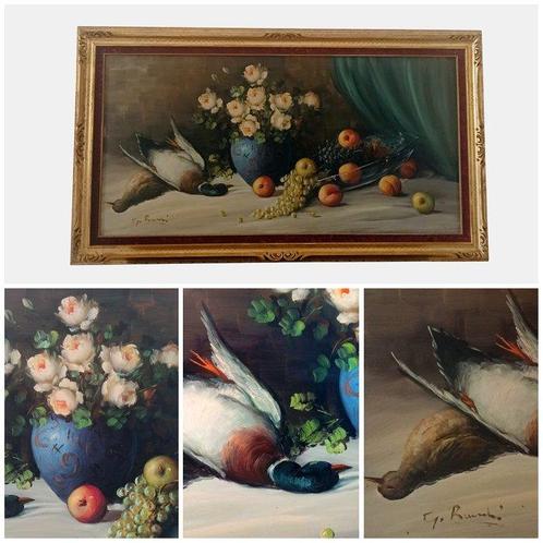 École italienne (XX) - Natura morta, Antiek en Kunst, Kunst | Schilderijen | Klassiek