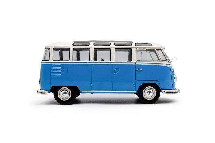 Solido 1:18 - Modelauto - Volkswagen T1 Samba - 1962 - Blauw, Hobby en Vrije tijd, Modelauto's | 1:5 tot 1:12