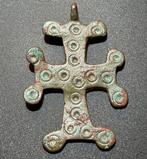 Médiéval, époque des Croisés Bronze Croix attrayante