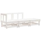 Houten Loungeset Wit - Tweede Kansje - Perfect voor de Pa..., Tuin en Terras, Verzenden, 3 zitplaatsen, Nieuw, Loungeset