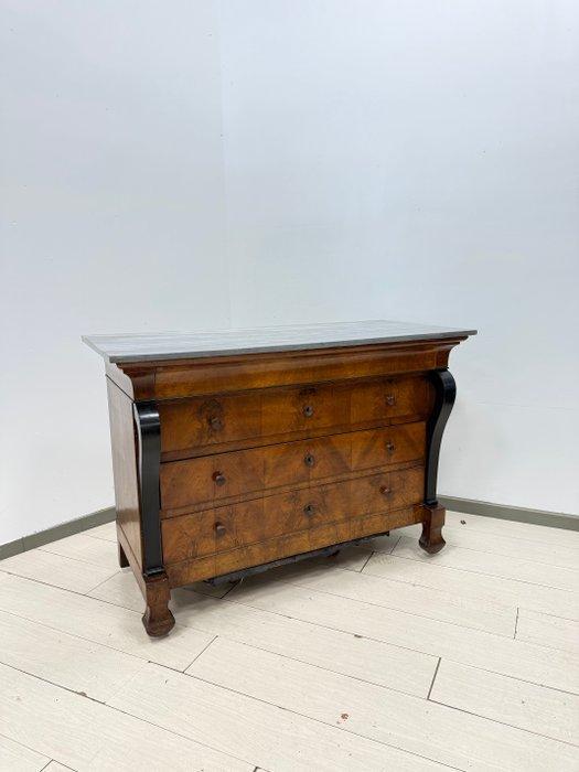 Commode - Hout, Marmer - Comò Impero Bretelle, Antiek en Kunst, Antiek | Overige Antiek