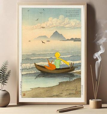 Kodo88 Giclée - Le Petit Prince & the Fox: Memory of Kamo beschikbaar voor biedingen