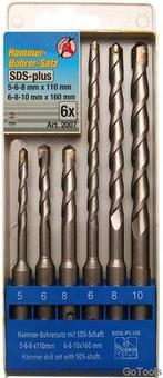 6-delige boorhamer met sds-shaft set, hardmetalen, Verzenden, Nieuw