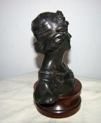 Gustave an Vaerenbergh - sculptuur, jeune fille au bandeau -
