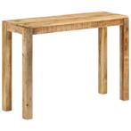 vidaXL Wandtafel 110x35x76 cm ruw mangohout, Huis en Inrichting, Tafels | Bijzettafels, Verzenden, Nieuw