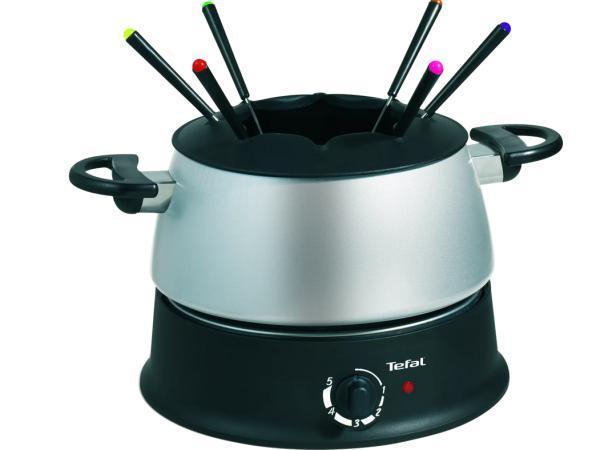 Veiling - Tefal Silver EF300010 Fonduetoestel - 6 personen, Elektronische apparatuur, Fonduesets, Gebruikt