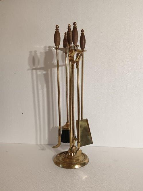 Openhaard accessoire - Verguld messing - Bronskleurige, Antiek en Kunst, Antiek | Overige Antiek