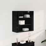 vidaXL Wandkast Zwart Eiken 80x33x80 cm Engineered Wood, Huis en Inrichting, Verzenden, Nieuw