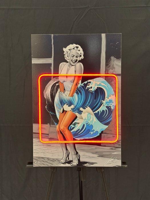 LEDMansion (1995) - Marilyn Wave Kanagawa | Led Wall Artwork, Antiek en Kunst, Kunst | Designobjecten