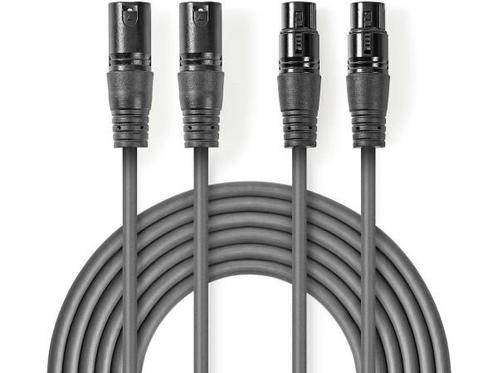 Veiling - Nedis Gebalanceerde Audiokabel - 2x XLR 3-Pins Mal, Auto-onderdelen, Elektronica en Kabels, Gebruikt