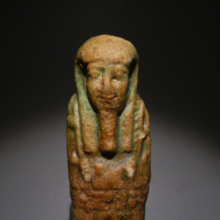 Oud-Egyptisch Shabti. 11,5 cm H. Laatste Periode, 664 - 332, Verzamelen, Mineralen en Fossielen