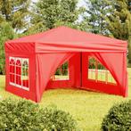 vidaXL Partytent inklapbaar met zijwanden 3x3 m rood, Tuin en Terras, Verzenden, Nieuw