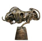 Beeldje, A abstract bull - 35 cm - Brons