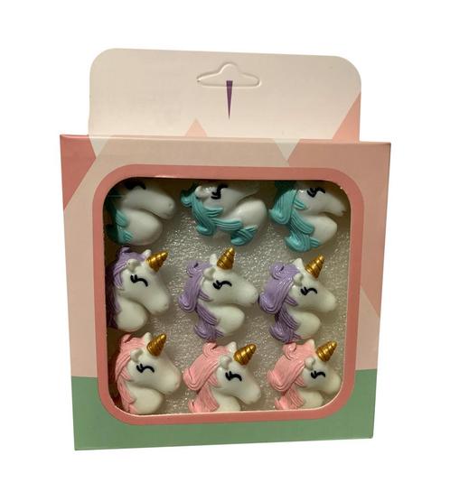 Set van 9 leuke punaises in een doosje (model: unicorn1), Doe-het-zelf en Bouw, Gereedschap | Overige machines, Nieuw, Verzenden