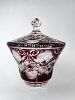 Kom - hand cut and engraved Large richly engraved - Kristal, Antiek en Kunst