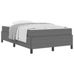 vidaXL Bedframe met matras Lichtgrijs 120 x 190 cm Stof, Maison & Meubles, Verzenden