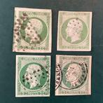 France 1860 - 5 cent Napoleon Empire - les quatre nuances, Postzegels en Munten, Gestempeld