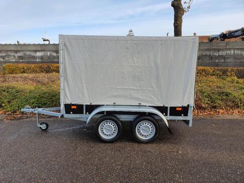 Nieuwe ongeremde dubbelasser met afneembare huif 257x131x150