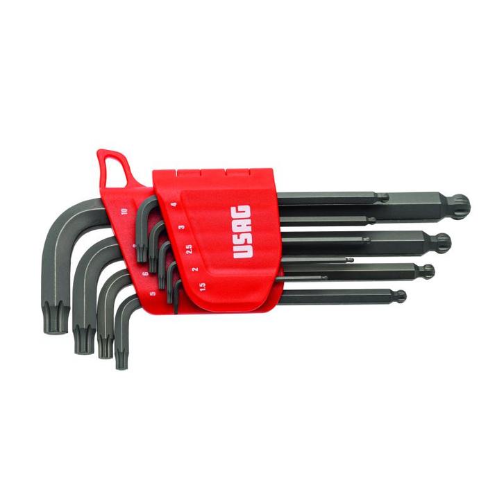 USAG Haakse inbussleutels met speciale profielen X-Grip - 28, Doe-het-zelf en Bouw, Gereedschap | Handgereedschap, Nieuw, Ophalen of Verzenden