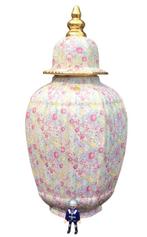 Boch Frères, Keralux - Vase avec couvercle - F111 -, Antiek en Kunst