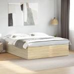 vidaXL Bedframe bewerkt hout sonoma eikenkleurig 180x200 cm, Huis en Inrichting, Slaapkamer | Bedden, Verzenden, Nieuw