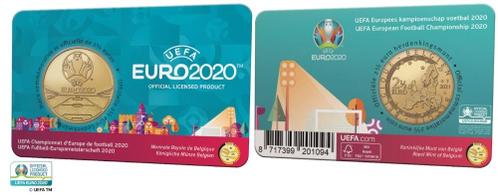 België 2,5 Euro 2021 het EK 2020 Coincard Frans
