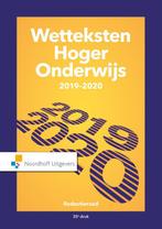 Wetteksten hoger onderwijs 2019-2020 9789001899820, Boeken, Gelezen, Uittenbogaard, Verzenden